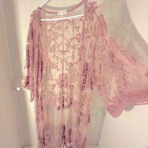 Women’s Adiva Long Lace Cardigan Size XL